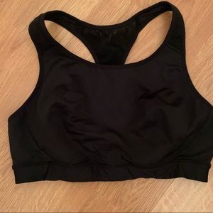 Old Navy Active Black Racerback Sports Bra